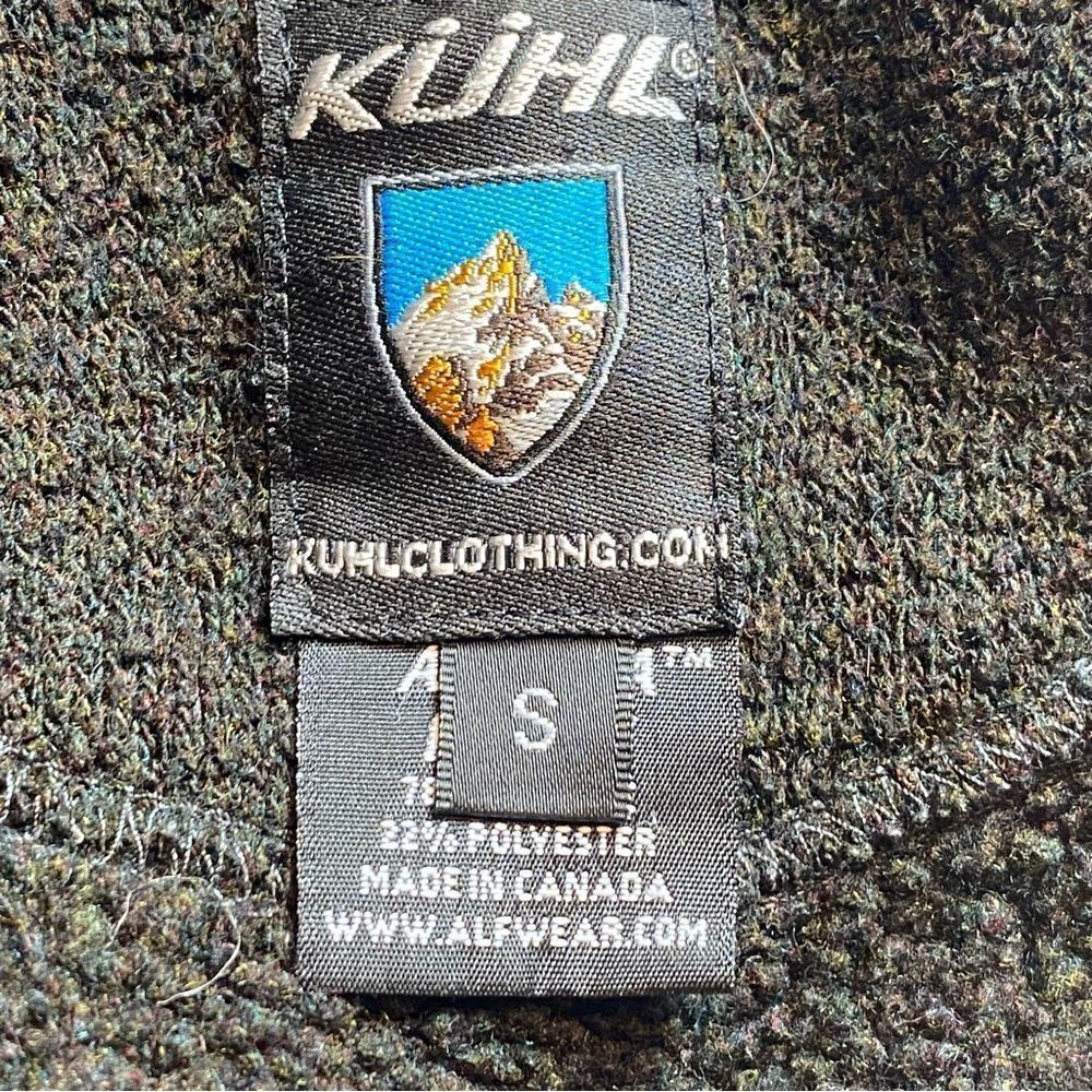 Kuhl Fleece Front Zip Gray and Dark Brown Jacket Size Small - Picture 3 of 12